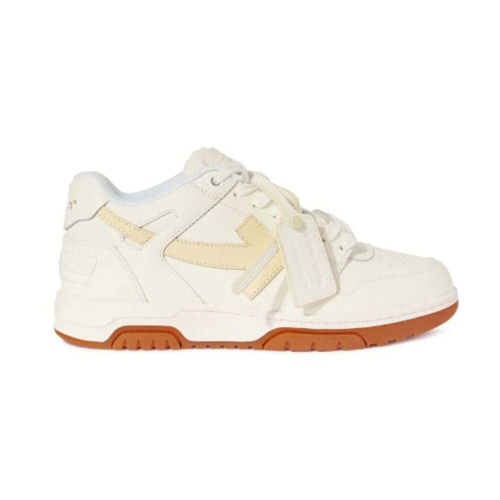 Off-White White/Beige Out of Office Sneaker Size EU 39 US 7.5